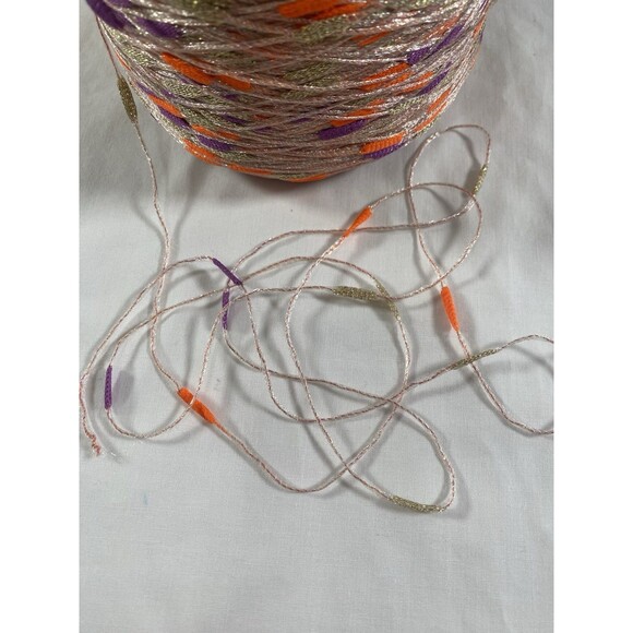 Fancy Cone Yarn Colorful Metallic Thread Clothes Needlework Glitter 550g  #371 - Picture 4 of 5